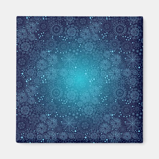 Snowflake patroon magneet (Voorkant)