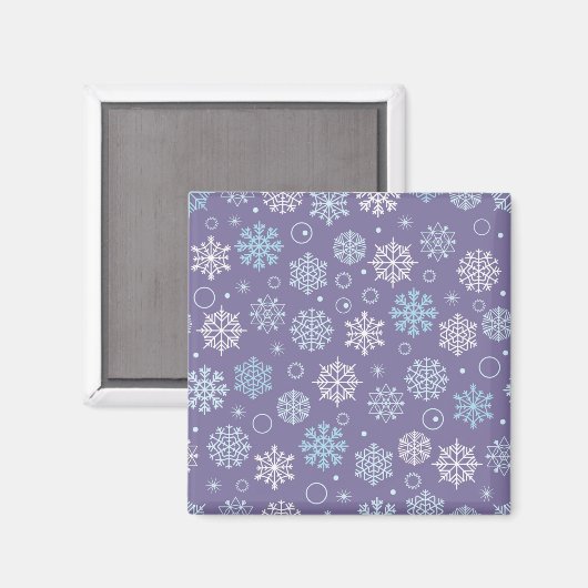 Snowflake patroon magneet (Voorkant / Achterkant)