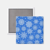 Snowflake patroon magneet (Voorkant / Achterkant)