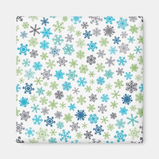 Snowflake patroon magneet (Voorkant)
