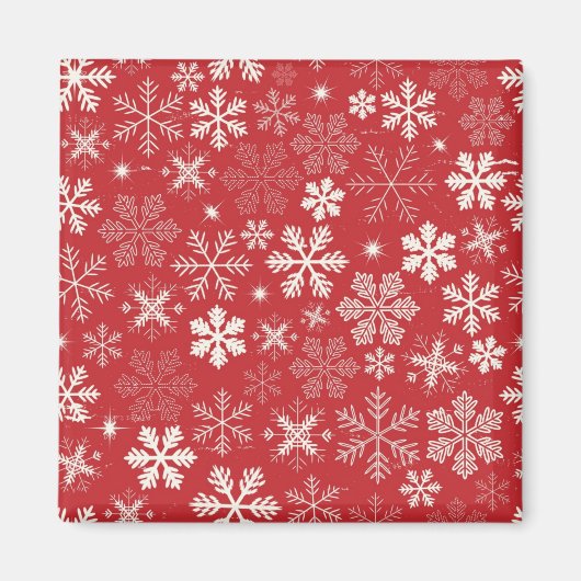 Snowflake patroon magneet (Voorkant)