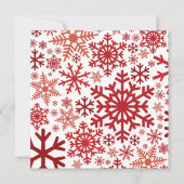 Snowflake-patroon met feestdagen kaart (Voorkant)