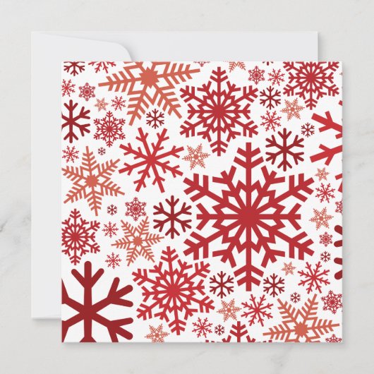 Snowflake-patroon met feestdagen kaart (Voorkant)