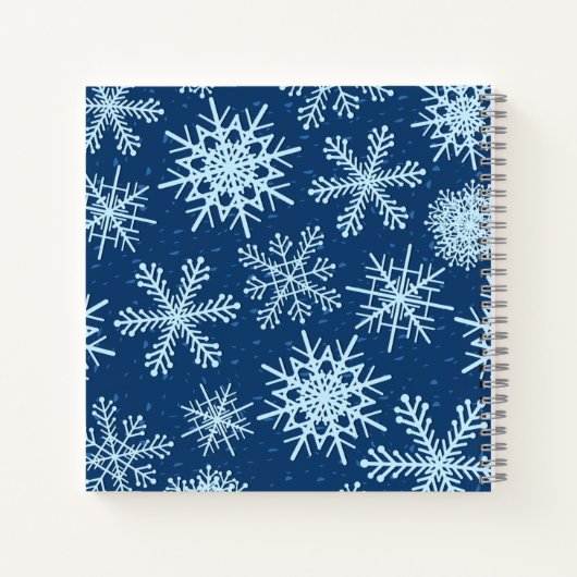 Snowflake patroon notitieboek (Achterkant)