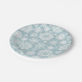 Snowflake patroon papieren bordje (Gekanteld)