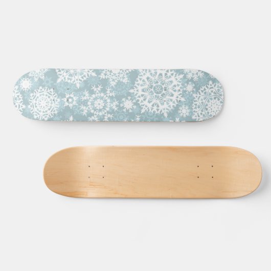 Snowflake patroon persoonlijk skateboard (Horizontaal)