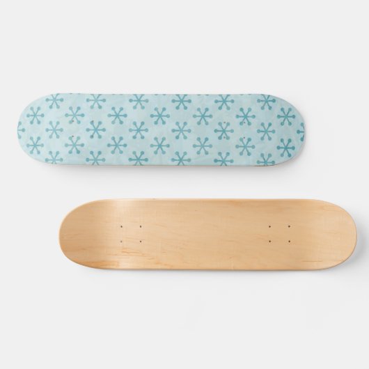 Snowflake patroon persoonlijk skateboard (Horizontaal)