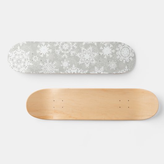 Snowflake patroon persoonlijk skateboard (Horizontaal)