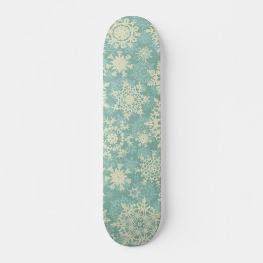 Snowflake patroon persoonlijk skateboard (Voorkant)