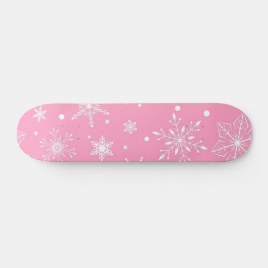 Snowflake patroon persoonlijk skateboard (Horizontaal)