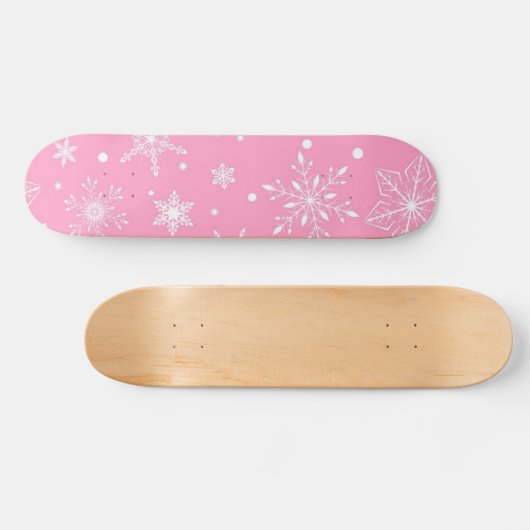 Snowflake patroon persoonlijk skateboard (Horizontaal)