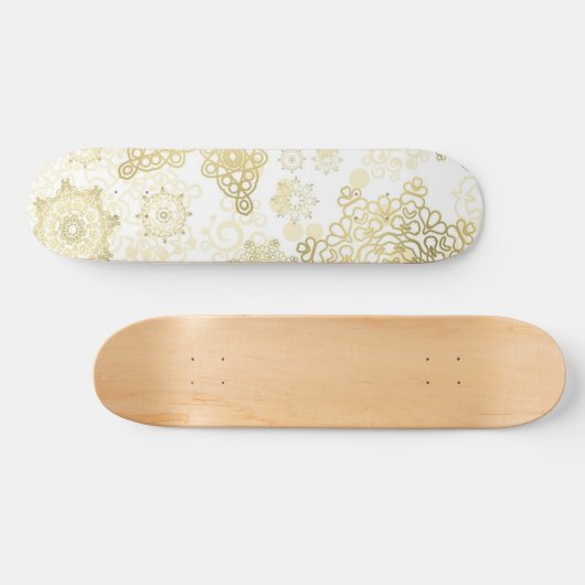 Snowflake patroon persoonlijk skateboard (Horizontaal)