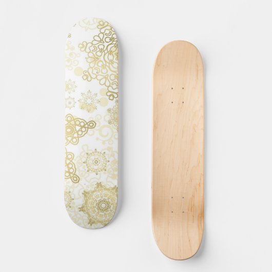 Snowflake patroon persoonlijk skateboard (Voorkant)