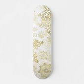 Snowflake patroon persoonlijk skateboard (Voorkant)