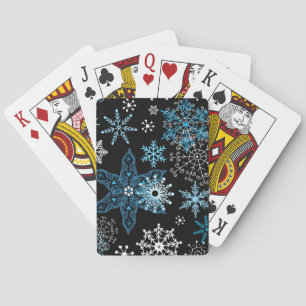 Snowflake patroon pokerkaarten