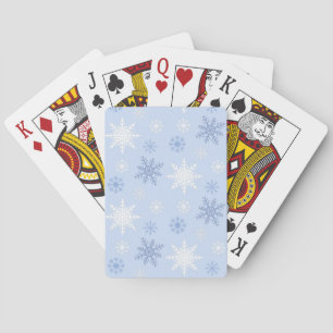 Snowflake patroon pokerkaarten