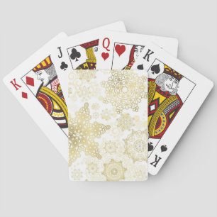 Snowflake patroon pokerkaarten