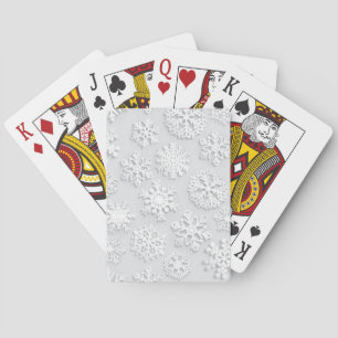Snowflake patroon pokerkaarten