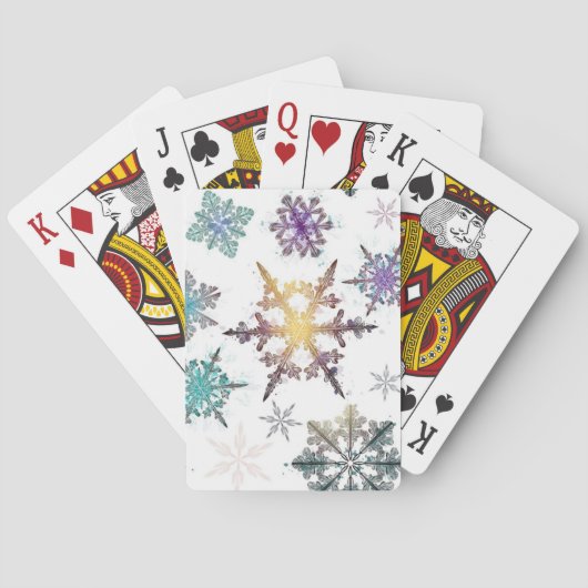 Snowflake patroon pokerkaarten (Achterkant)
