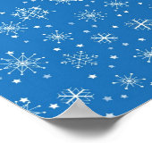 Snowflake patroon poster (Hoek)