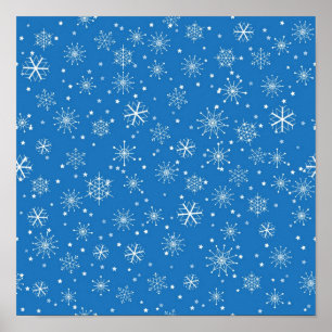 Snowflake patroon poster