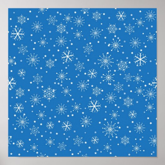 Snowflake patroon poster (Voorkant)