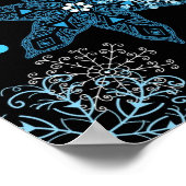 Snowflake patroon poster (Hoek)