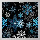 Snowflake patroon poster (Voorkant)