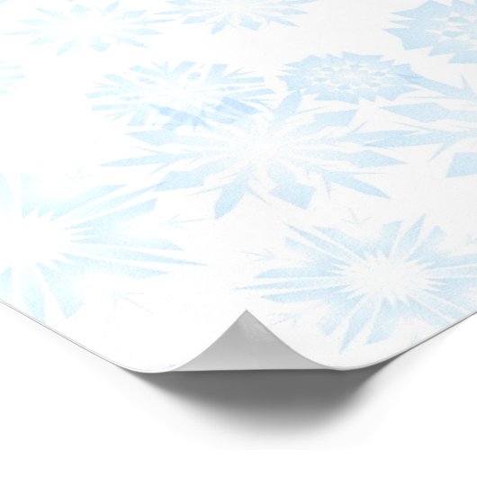 Snowflake patroon poster (Hoek)