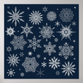 Snowflake patroon poster (Voorkant)