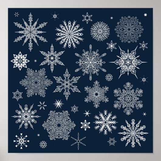 Snowflake patroon poster (Voorkant)