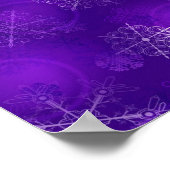 Snowflake patroon poster (Hoek)