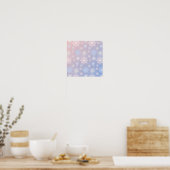 Snowflake patroon poster (Keuken)