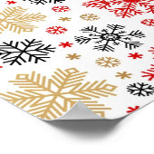 Snowflake patroon poster (Hoek)