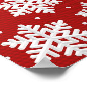 Snowflake patroon poster (Hoek)
