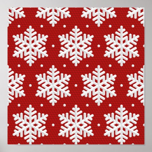 Snowflake patroon poster (Voorkant)