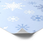 Snowflake patroon poster (Hoek)