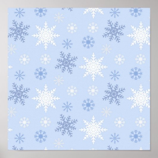 Snowflake patroon poster (Voorkant)