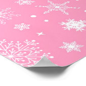 Snowflake patroon poster (Hoek)