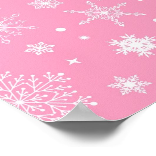 Snowflake patroon poster (Hoek)