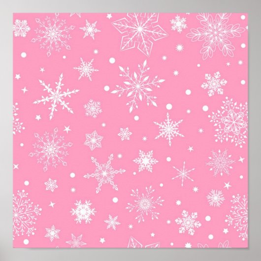 Snowflake patroon poster (Voorkant)