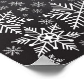 Snowflake patroon poster (Hoek)