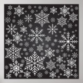 Snowflake patroon poster (Voorkant)