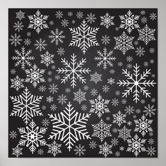 Snowflake patroon poster (Voorkant)