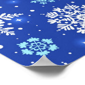 Snowflake patroon poster (Hoek)
