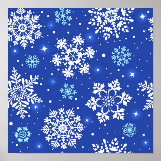 Snowflake patroon poster (Voorkant)