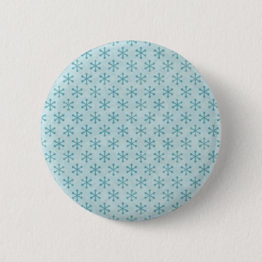Snowflake patroon ronde button 5,7 cm (Voorkant)