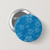 Snowflake patroon ronde button 5,7 cm (Voorkant /achterkant)