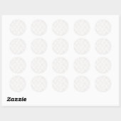 Snowflake patroon ronde sticker (Vel)