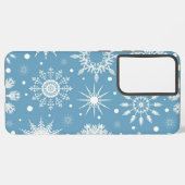 Snowflake patroon samsung galaxy hoesje (Linkerkant)